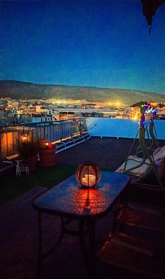 Rooftop Studio, Acropolis View! Atény Exteriér fotografie