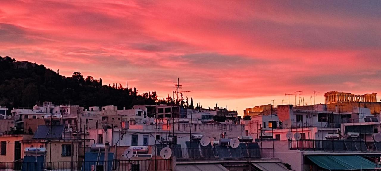 Rooftop Studio, Acropolis View! Atény Exteriér fotografie